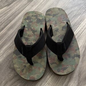 Volcom Camouflage Flip Flops with Black Straps
